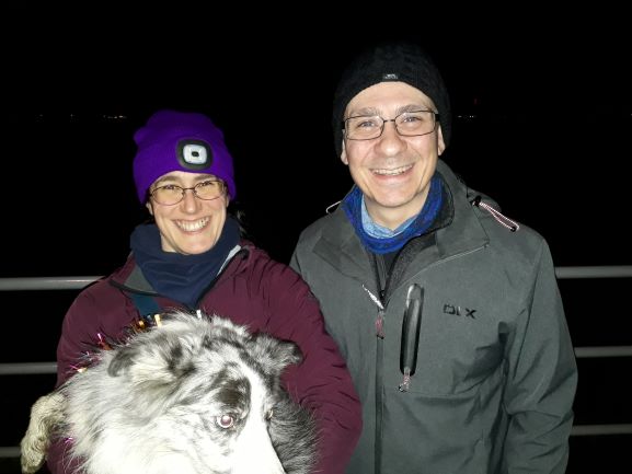 Smiles Nos.140 and 141 Fiona and Iain from Newhaven, Edinburgh, sadly their lovely dog was not in the mood for smiling.