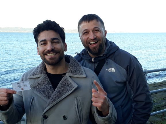 Smiles Nos.174-175 Sazar and Mitko. Originally from Turkey they are now settled, working and happy in Granton, Edinburgh.
